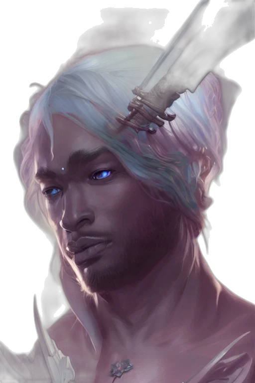 face, staff, creature, dragon, fantasy art, concept art, cyberpunk, anime transparent PNG cut-out