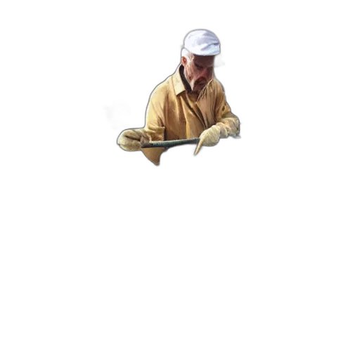 staff, hat, jacket, jewelry transparent PNG cut-out