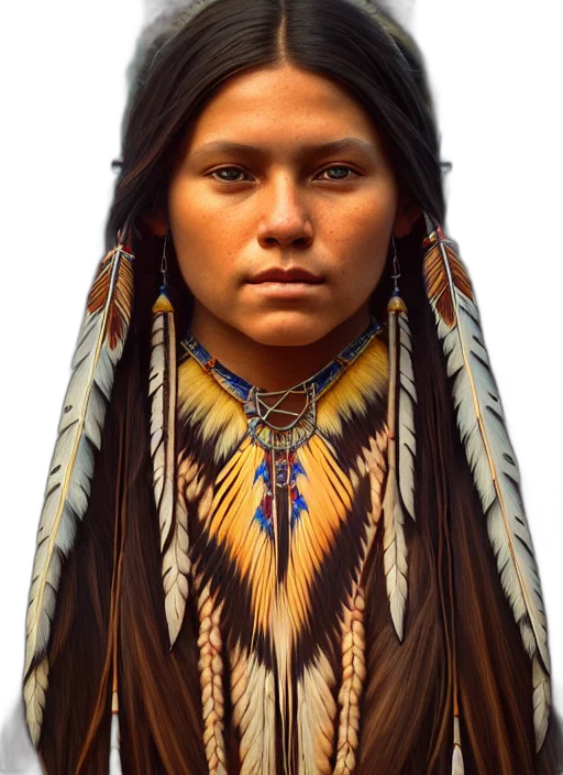 face, jewelry, staff, crown, photorealistic, concept art, fantasy art, oil painting transparent PNG cut-out