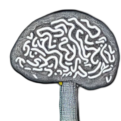 hat, crown, umbrella, weapon, concept art, photorealistic, connections, neurons transparent PNG cut-out