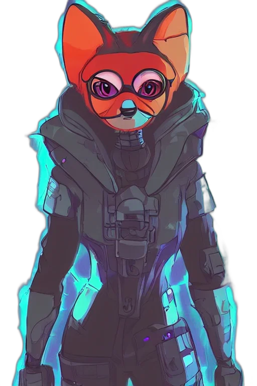 jacket, mask, staff, robot transparent PNG cut-out