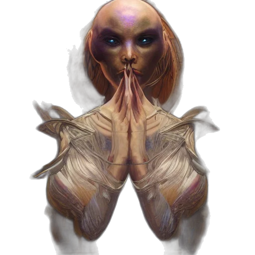mask, creature, face, concept art transparent PNG cut-out