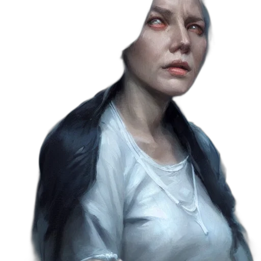 face, staff, creature, robot transparent PNG cut-out