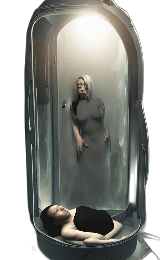 dress, creature, robot, face transparent PNG cut-out