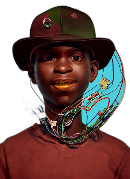 hat, face, mask, animal, concept art, photorealistic, cartoon, comic book art transparent PNG cut-out