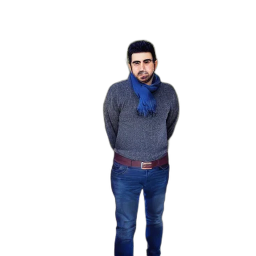 jacket, staff, face, animal transparent PNG cut-out