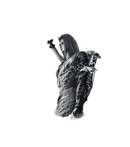 sword, dress, jacket, staff transparent PNG cut-out
