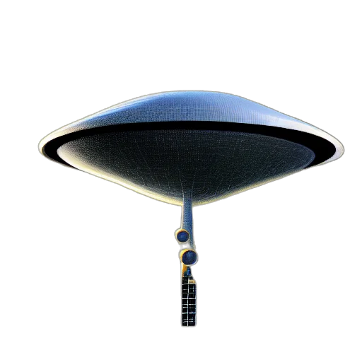 hat, umbrella, staff, jewelry, 3d render, outer space, architect, concept transparent PNG cut-out