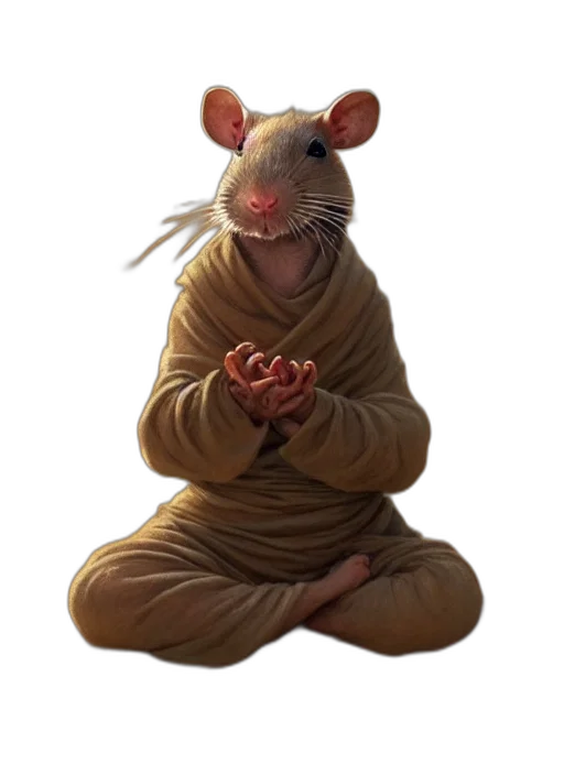 animal, creature, mask, staff, concept art, photorealistic, 3d render, oil painting transparent PNG cut-out