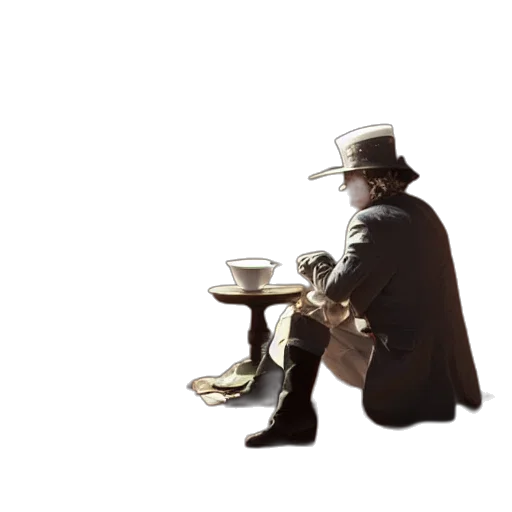hat, staff, food, robot transparent PNG cut-out