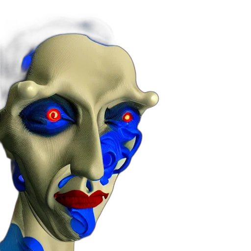 mask, robot, face, 3d render transparent PNG cut-out