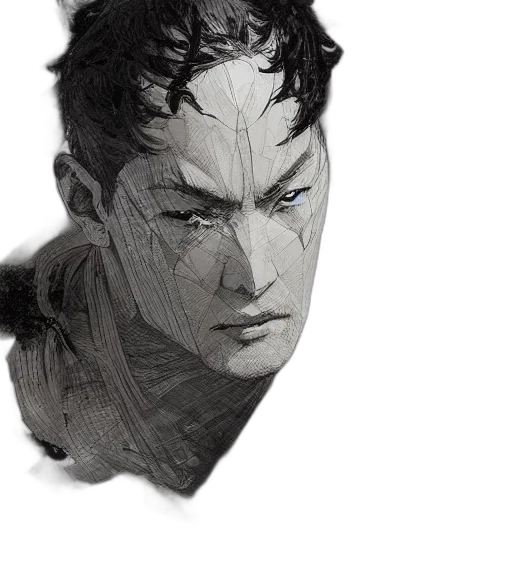 face, mask, creature, jacket transparent PNG cut-out