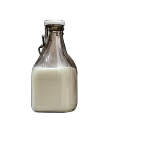bottle, food, weapon, animal, 3d render, photorealistic, milk, over transparent PNG cut-out