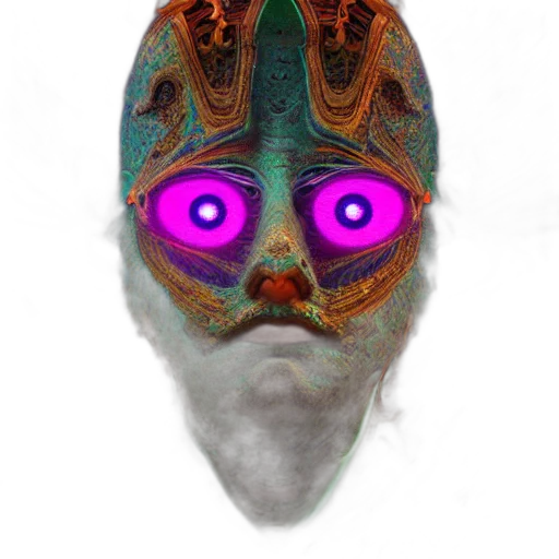 mask, face, creature, crown transparent PNG cut-out