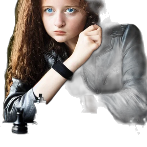 jewelry, robot, hair, face transparent PNG cut-out