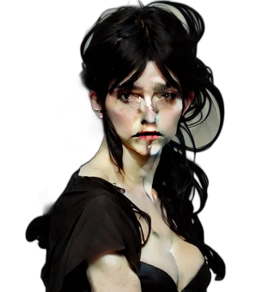 face, dress, mask, fantasy art, photorealistic, concept art, oil painting, dark transparent PNG cut-out