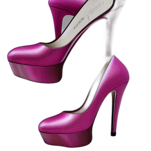 shoes, 3d render, photorealistic, neon transparent PNG cut-out