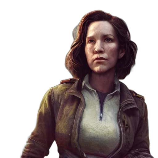 jacket, face, concept art, photorealistic, comic book art, pixel art, earth tones, green transparent PNG cut-out