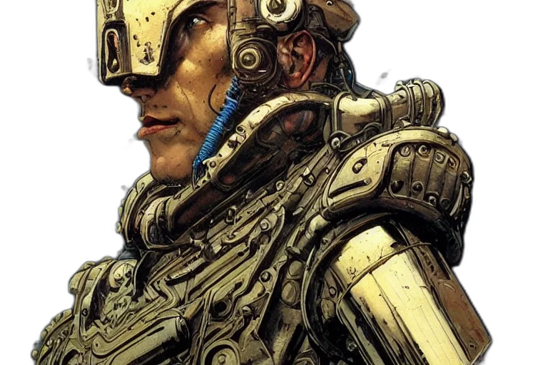 robot, face, comic book art, concept art transparent PNG cut-out