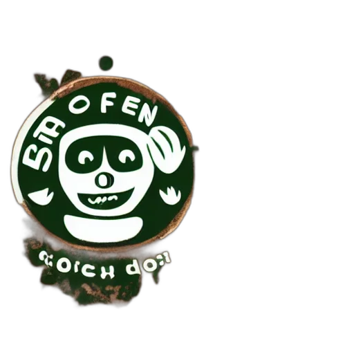 food, staff, 3d render, earth tones, green, circular, coffee, shop transparent PNG cut-out