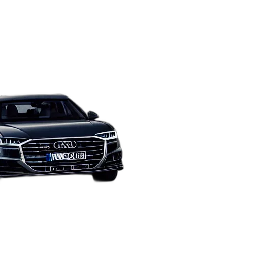car, 3d render, photorealistic, concept art, black, audi, racing, highway transparent PNG cut-out