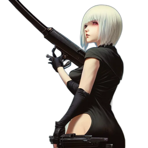 weapon, staff, concept art, cyberpunk transparent PNG cut-out