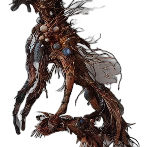 creature, dragon, staff, robot transparent PNG cut-out