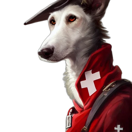 staff, jacket, animal, face transparent PNG cut-out