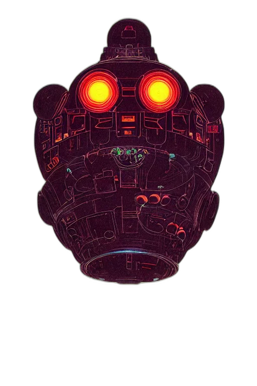 robot, mask, creature, face transparent PNG cut-out