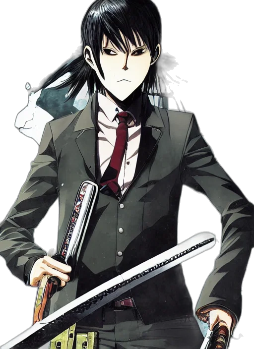 staff, weapon, sword, anime, concept art, cartoon, comic book art, monochrome transparent PNG cut-out