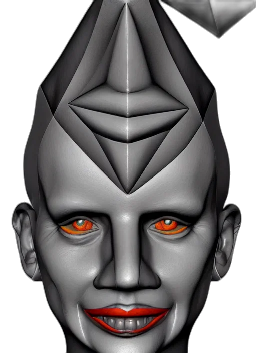 face, mask, robot, crown transparent PNG cut-out