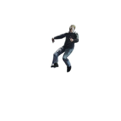 jacket, creature, staff, robot transparent PNG cut-out