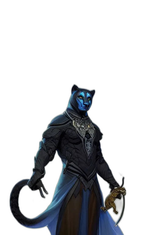 staff, mask, animal, fantasy art, concept art, comic book art, pixel art, blue transparent PNG cut-out
