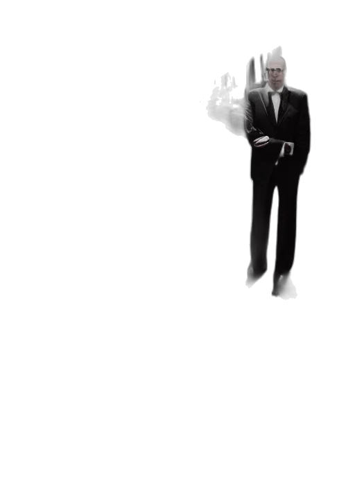 staff, robot, umbrella, jacket, concept art, symmetrical, bilateral, half transparent PNG cut-out