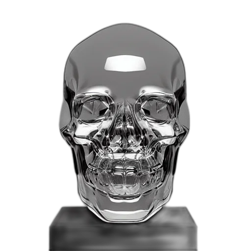 face, mask, robot, 3d render, photorealistic, concept art, cyberpunk, crystal transparent PNG cut-out
