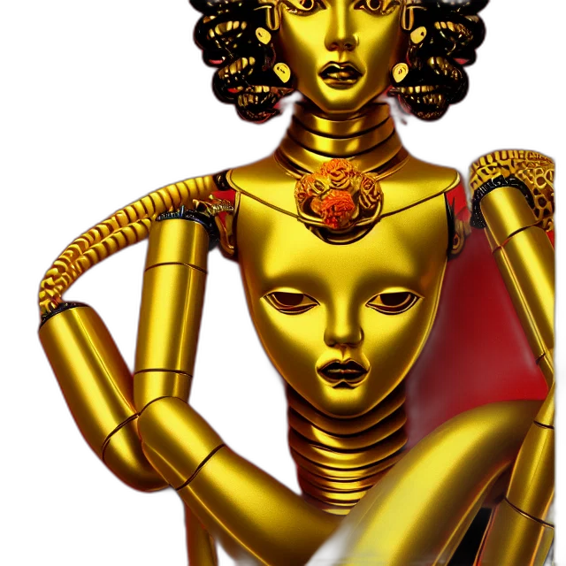robot, jewelry, staff, concept art transparent PNG cut-out