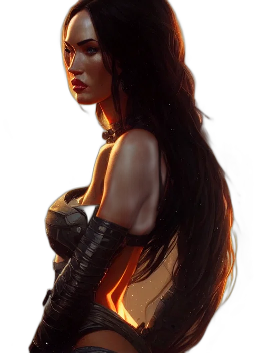 hair, weapon, concept art, fantasy art transparent PNG cut-out
