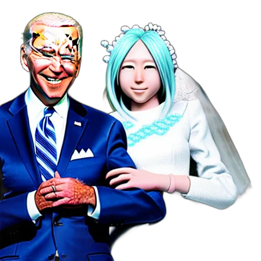 mask, vaporwave, blue, professional, photograph, president, joe, biden transparent PNG cut-out