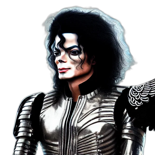 photorealistic, comic book art, concept art, fantasy art, beautiful, futuristic, cyberpunk, michael transparent PNG cut-out