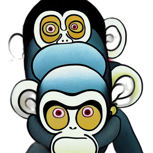 mask, animal, concept art, cartoon transparent PNG cut-out