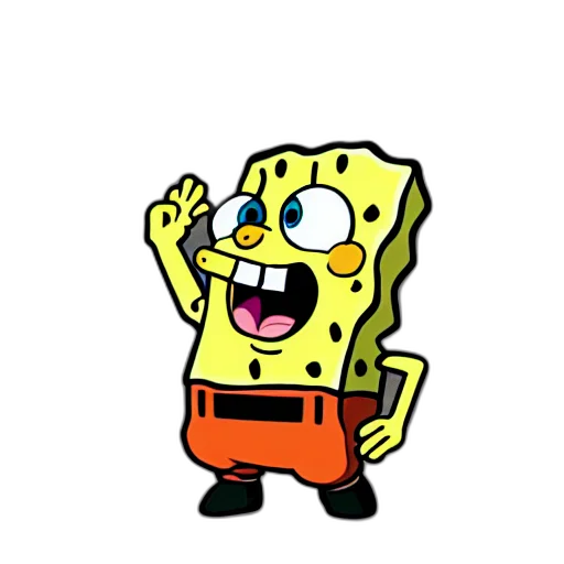 robot, animal, face, staff, cartoon, underwater, spongebob, drawn transparent PNG cut-out
