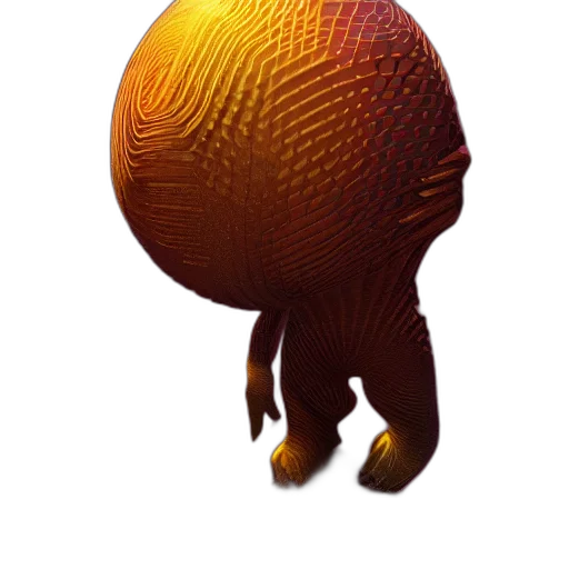 creature, animal, robot, hair transparent PNG cut-out