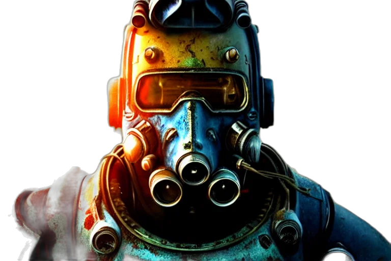 robot, mask, weapon, face transparent PNG cut-out