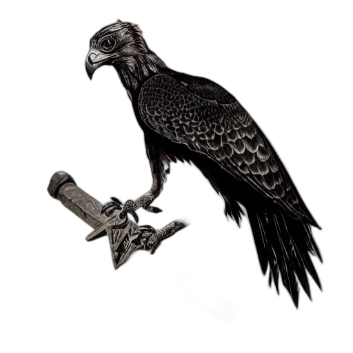weapon, sword, staff, animal, concept art, fantasy art, photorealistic, pixel art transparent PNG cut-out
