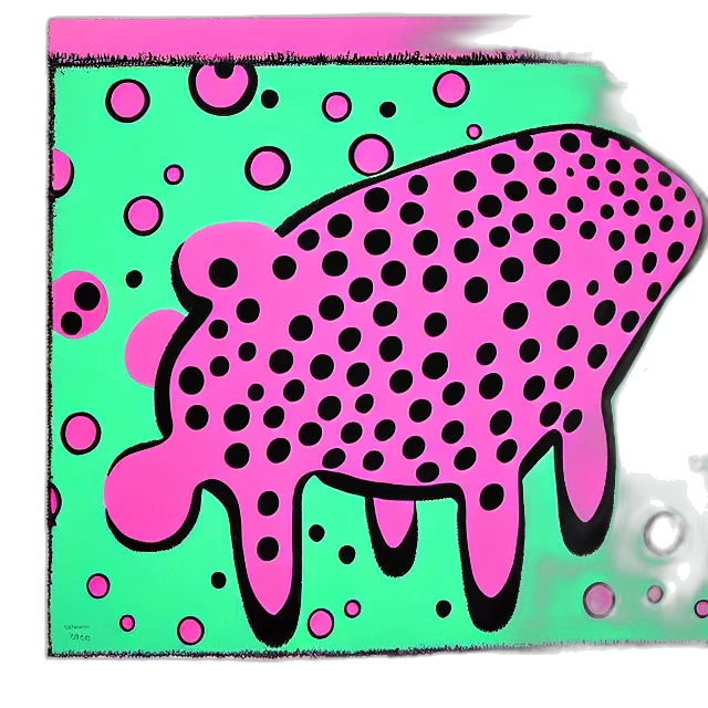 cartoon, neon, beautiful, painting, lovely, toy, pink, pig transparent PNG cut-out