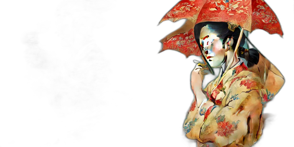 umbrella, dress, photorealistic, concept art, watercolor, fantasy art, rain, red transparent PNG cut-out
