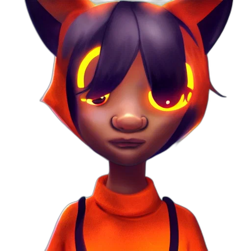 mask, staff, face, creature, 3d render, concept art, fantasy art, cartoon transparent PNG cut-out
