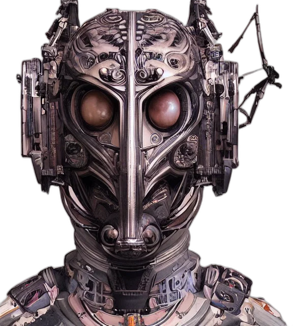 mask, robot, face, cyberpunk transparent PNG cut-out