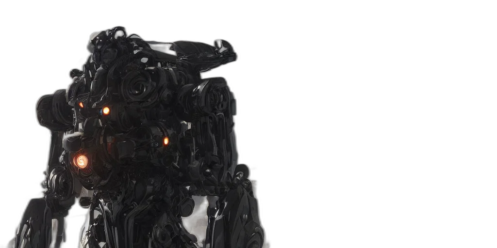 robot, mask, dress, hair transparent PNG cut-out