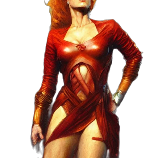 dress, comic book art, concept art, fantasy art transparent PNG cut-out